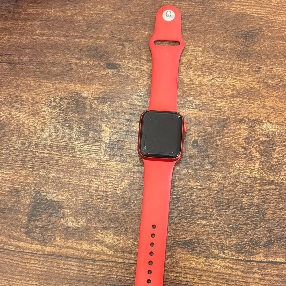 Apple Smartwatch with Red Band